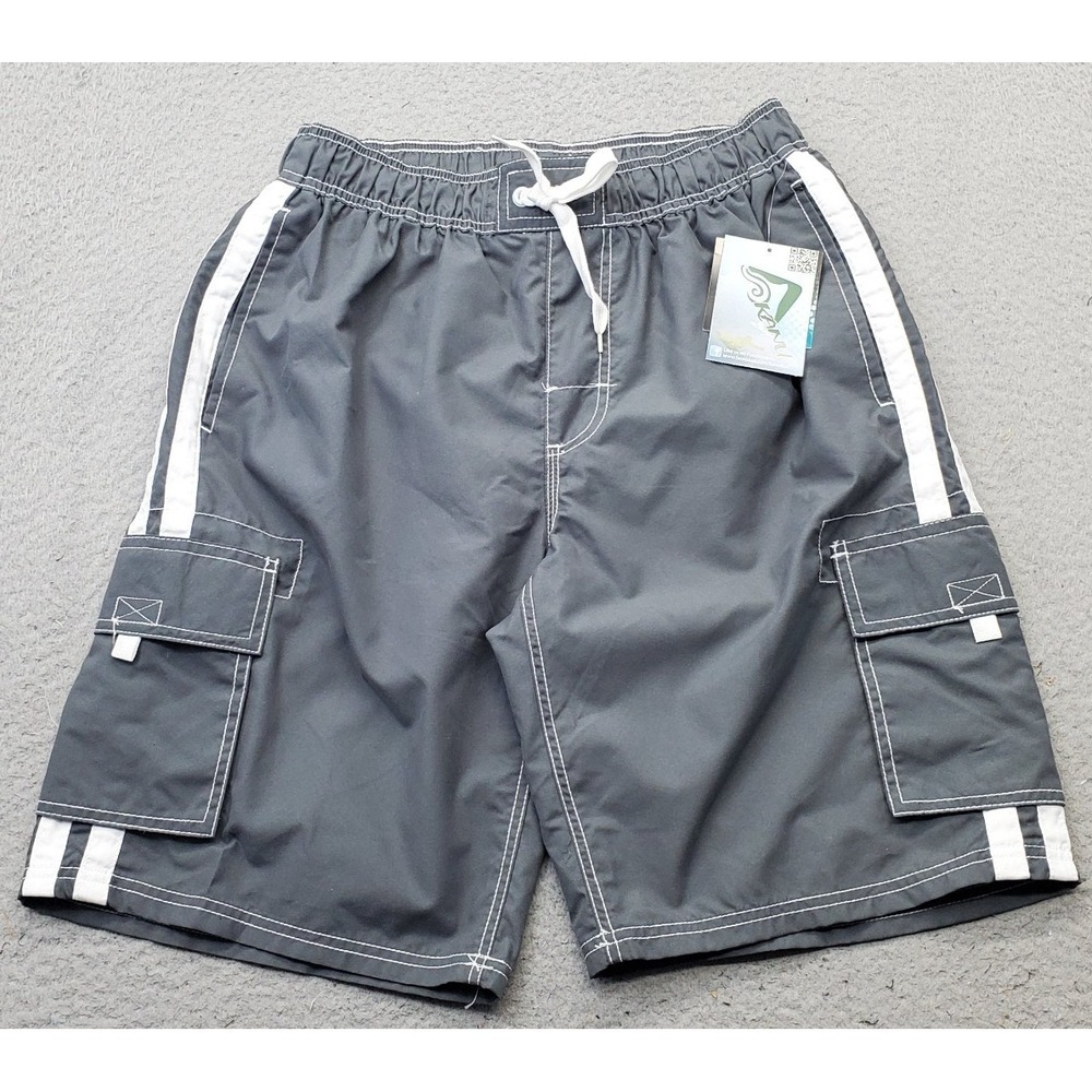 Kanu Surf Board Shorts Men Medium Multi Mesh Lined Athletic Fit Drawstring Waist